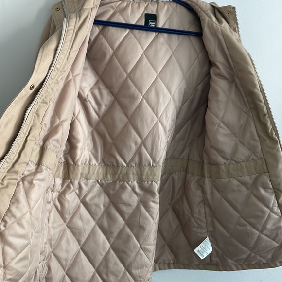 Large Khaki military cargo utility jacket - Picture 5 of 7